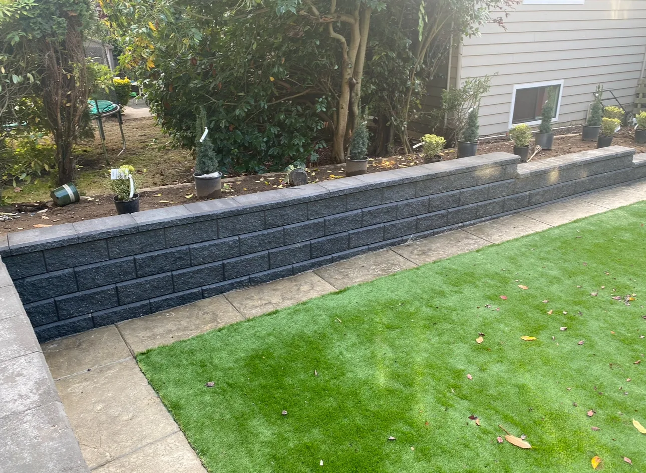 Patio and concrete installation