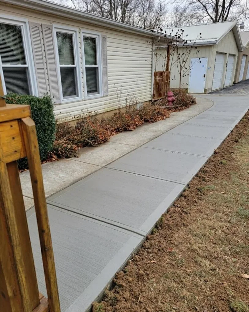 Finished vertical concrete detail