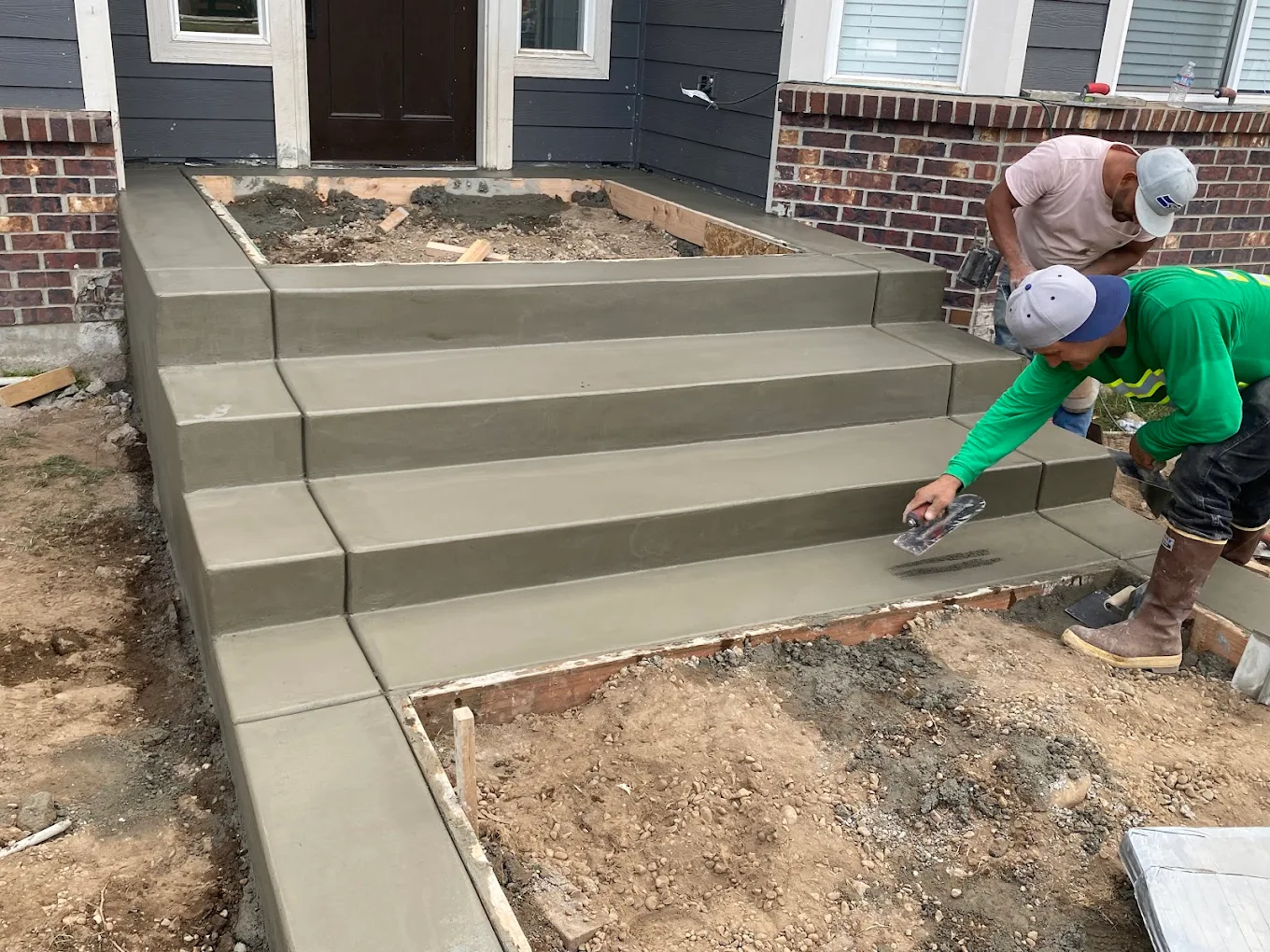 Residential concrete finish